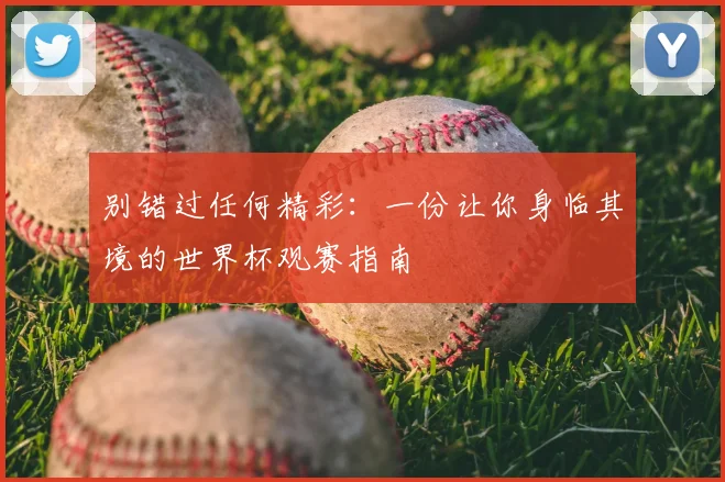 别错过任何精彩：一份让你身临其境的世界杯观赛指南