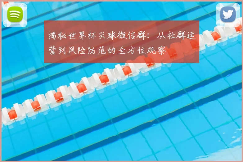 揭秘世界杯买球微信群：从社群运营到风险防范的全方位观察